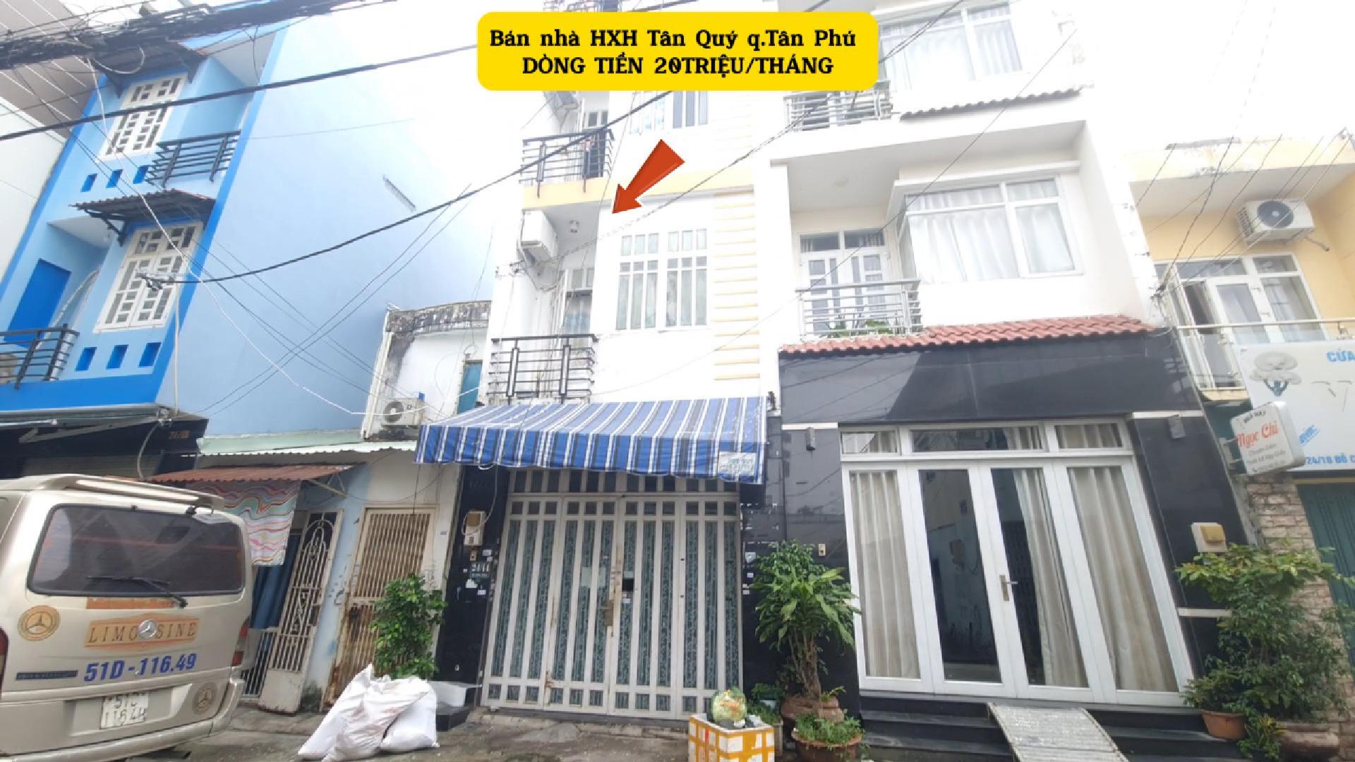SIÊU PHẨM-Bán nhà HXH Tân Quý 56m², 3Lầu - DÒNG TIỀN 20 TRIỆU/THÁNG - Ảnh chính
